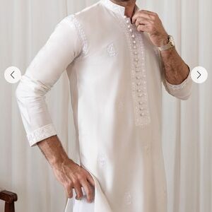 Pakistani/Indian designer Annus Abrar men’s kurta trouser. XL new